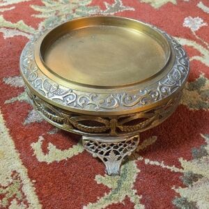 Ornate Antique Gold Decorative Stand